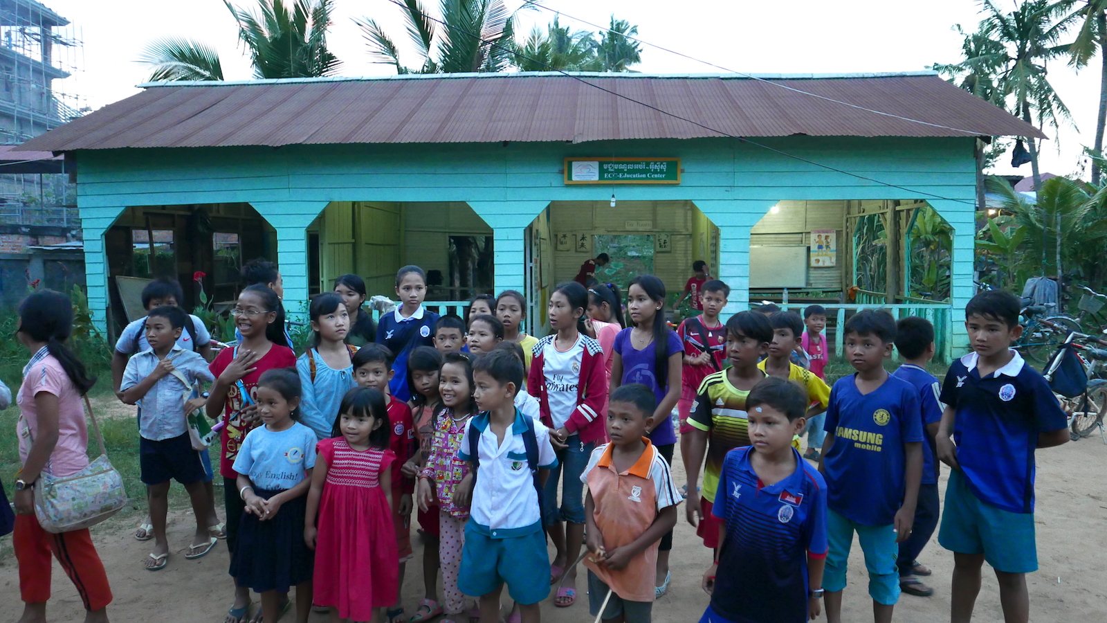 An English class in progress at the ECC school